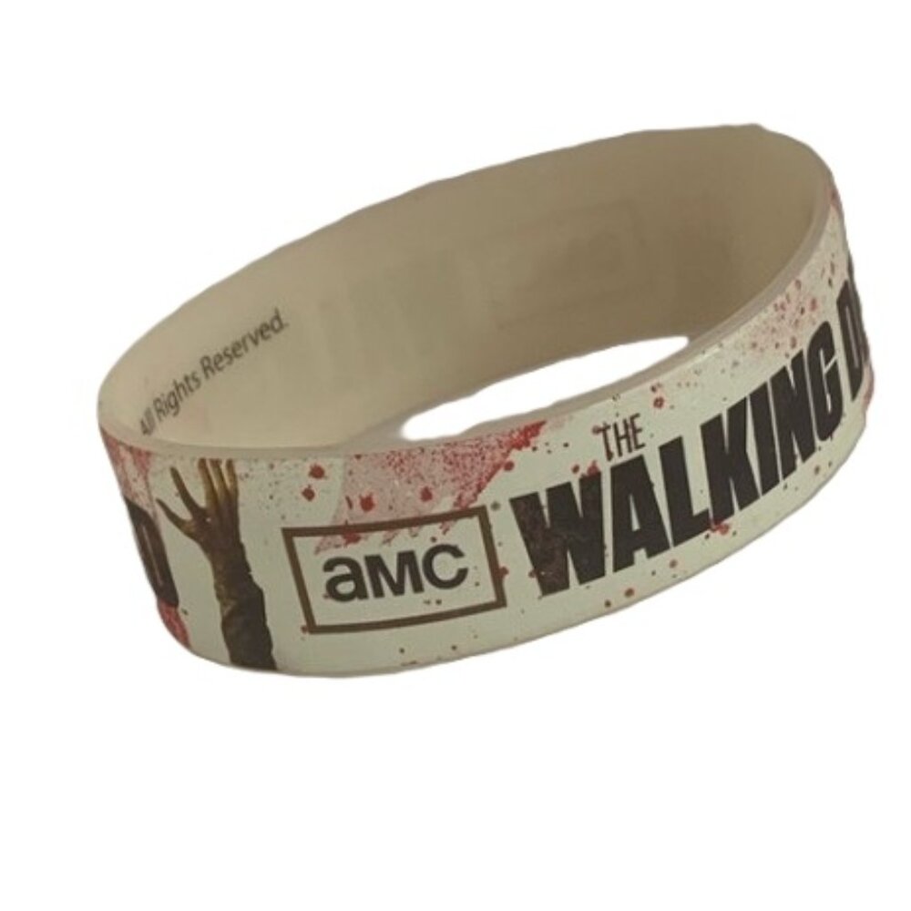 AMC The Walking Dead Rubber Wristband Bracelet Horror TV Collectible